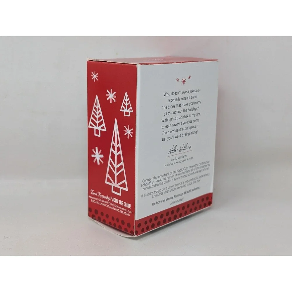 Hallmark‎ Keepsake Jolly Jukebox 2013 Christmas Ornament With Light & Sound Y2K
